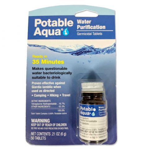 Liberty Mountain Accounting Potable Aqua Tablets (50/bottle)